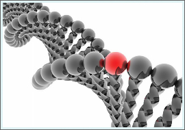 изображение ДНК с патологическим геном